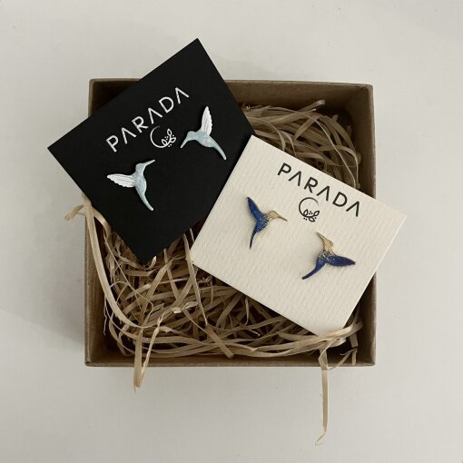 náušnice Kolibříci